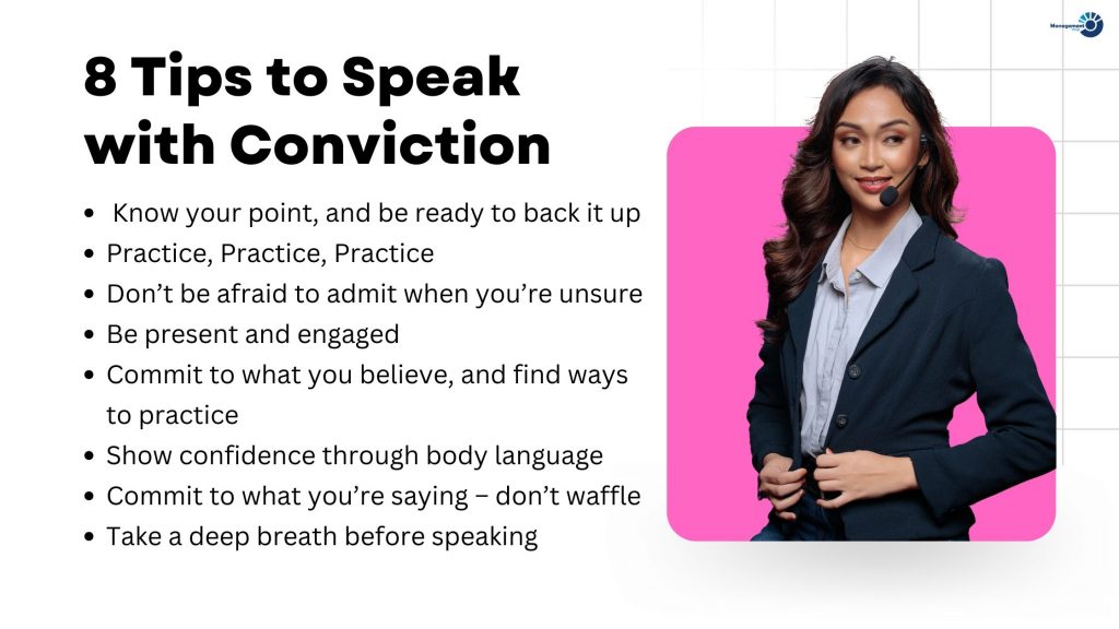 Speak with Conviction